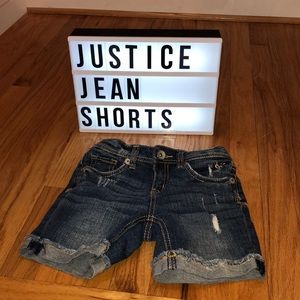 Justice kids jean shorts